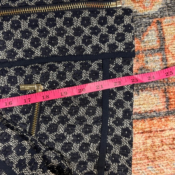 Karl Lagerfeld Paris Navy Blue Women's Zip Blazer Jacket - Picture 11 of 12